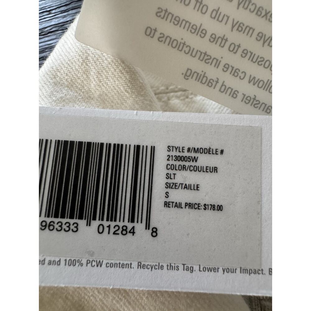 OUTERKNOWN Station Jumpsuit Womens Small One Piece Organic Cotton Linen In Salt - Picture 7 of 11